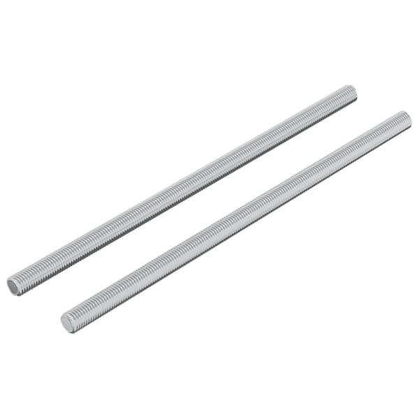 Gängat Rör 2 st Silver 6 x 135 mm Stål