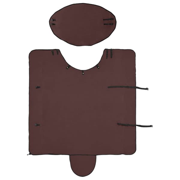 Hästdyna Full Mörk Brun 165 cm Polyester Fleece