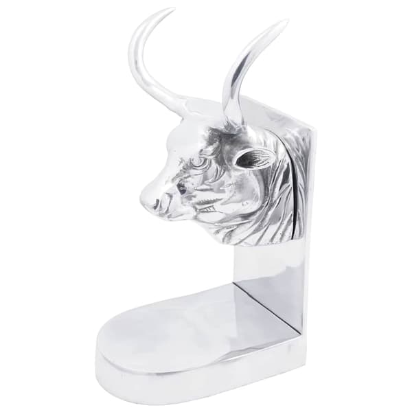 Bokstöd 2 pcs Silver 17 x 15 x 27 cm Aluminium