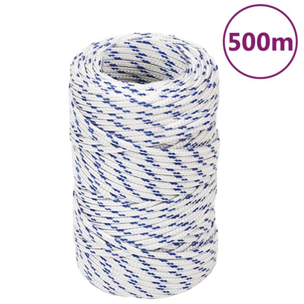Båtlina vit 2 mm 500 m polypropylen