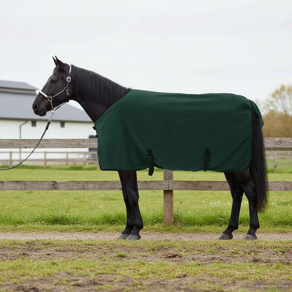Hästdyna Fullt mörkgrön 115 cm Polyester Fleece