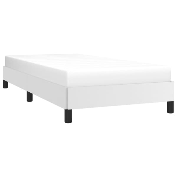 Sängram vit 90x190 cm konstläder