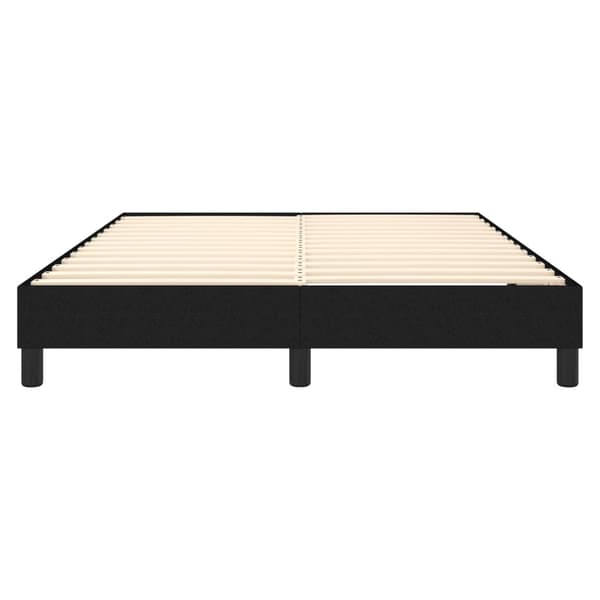 Boxspring-sängram svart 140x200 cm tyg