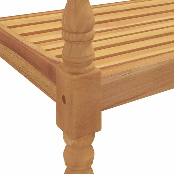 Bataviabänk 150 cm massiv teak