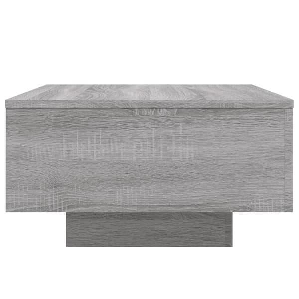 Soffbord grå 55x55x31 cm konstruerat trä