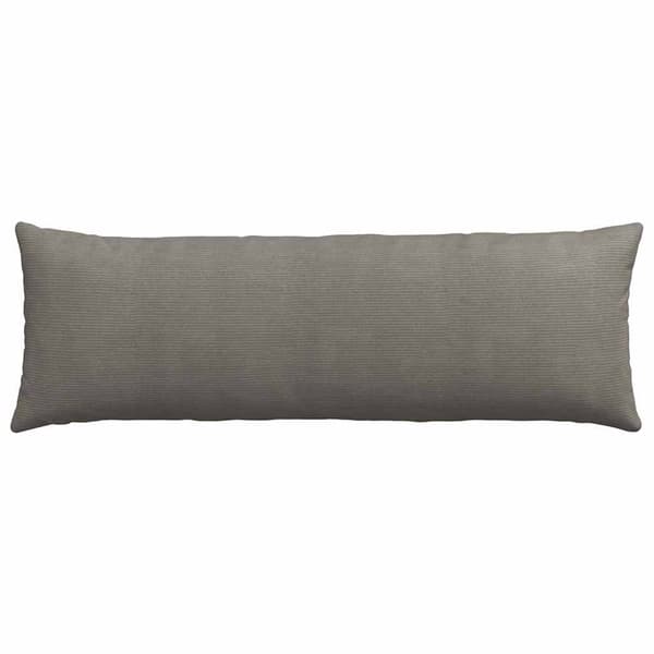 Sofakuddar 2 pcs Ljusgrå 120 x 40 cm Kordread tyg