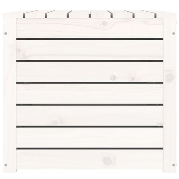 Dynbox vit 101x50,5x46,5 cm massiv furu
