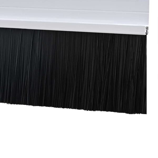 Självhäftande dörrborstlist 2 pcs Vit 100 cm Aluminiumlegering