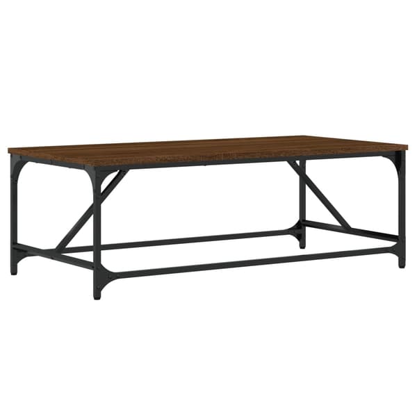 Soffbord brun ek 100x50x35 cm konstruerat trä