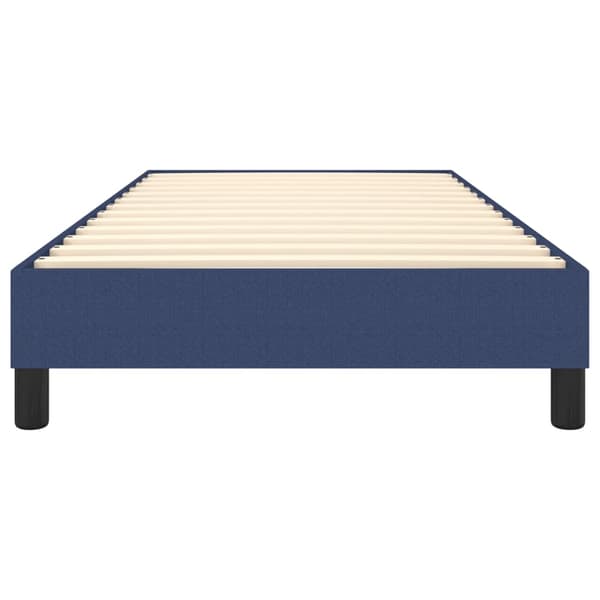 Boxspring-sängram blå 80x200cm tyg