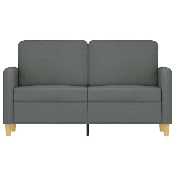 Soffa 2-sits mörkgrå 120 cm tyg