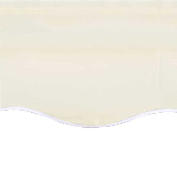 Ersättningstyg för markis gräddvit 400x350 cm polyester