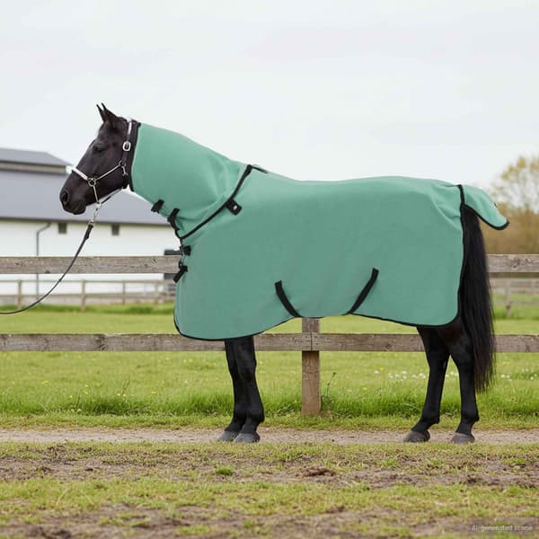 Hästdyna Speciell grön 85 cm Polyester Fleece
