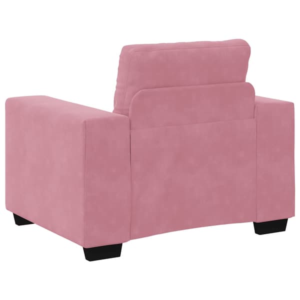 Soffstol rosa 100x78x80 cm sammet