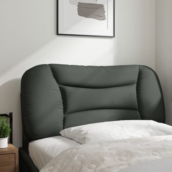 Headboard Cushion "Hvar" Dark Grey 80 cm Fabric
