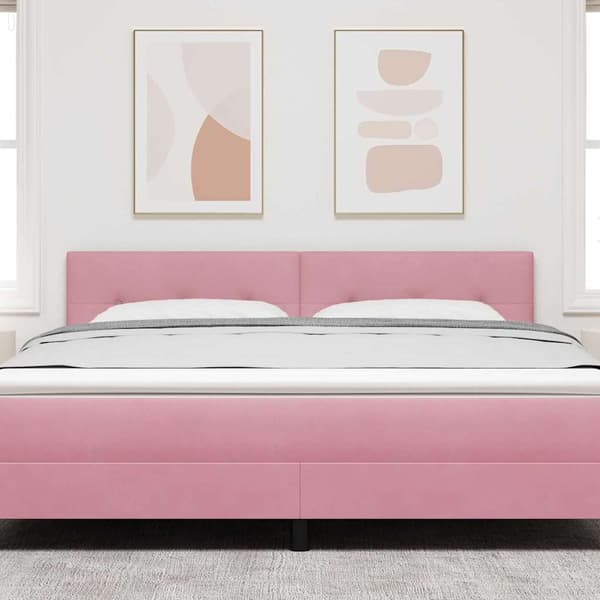 Huvudgavel Rosa 180 cm Sammet