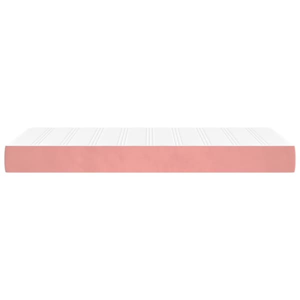 Pocketresårmadrass medium rosa 100x200x20 cm sammet