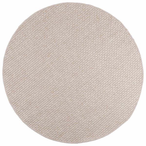 Områdesmattor Rund FARO Kräm Ø 160 CM Polyester