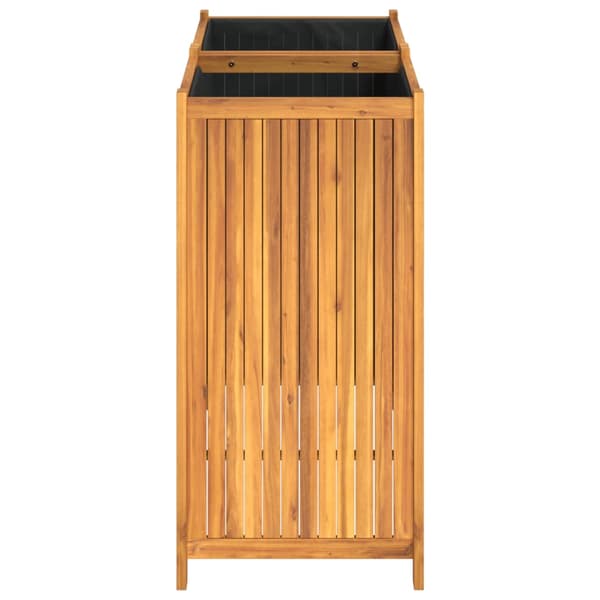 Odlingslåda med foder 100x50x100 cm massivt akaciaträ