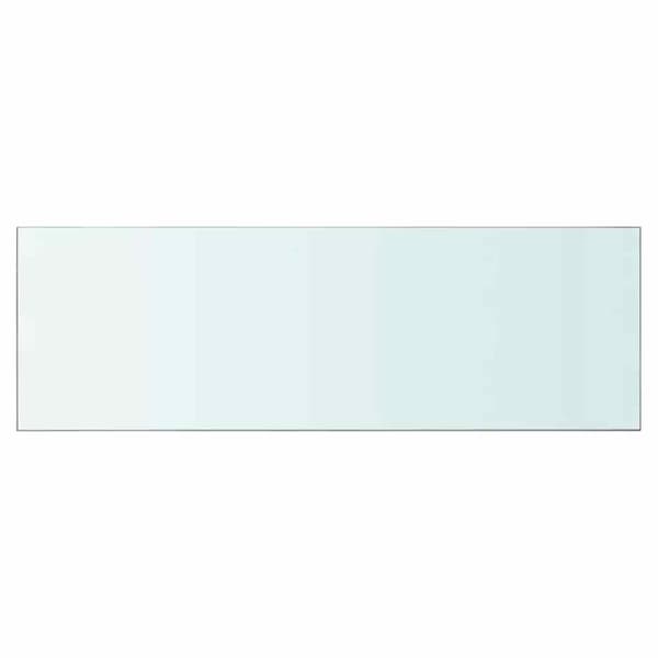 Hyllplan 2 st glas genomskinlig 90x30 cm