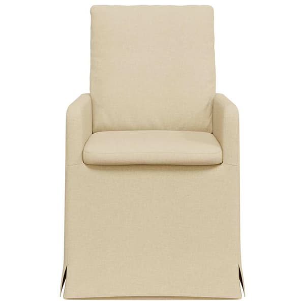 Matstolar 2 pcs Kräm 57 x 67 x 98 cm tyg