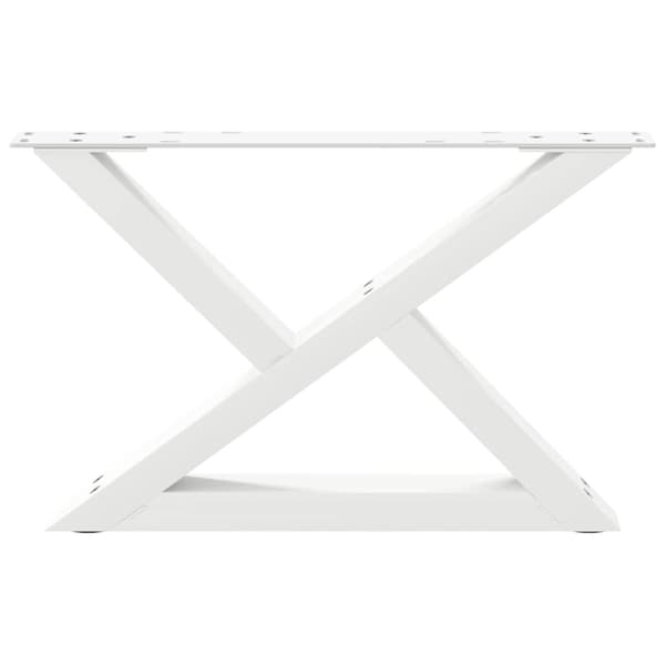 Soffbordsben 2 st vita 50x(30-31,3) cm stål