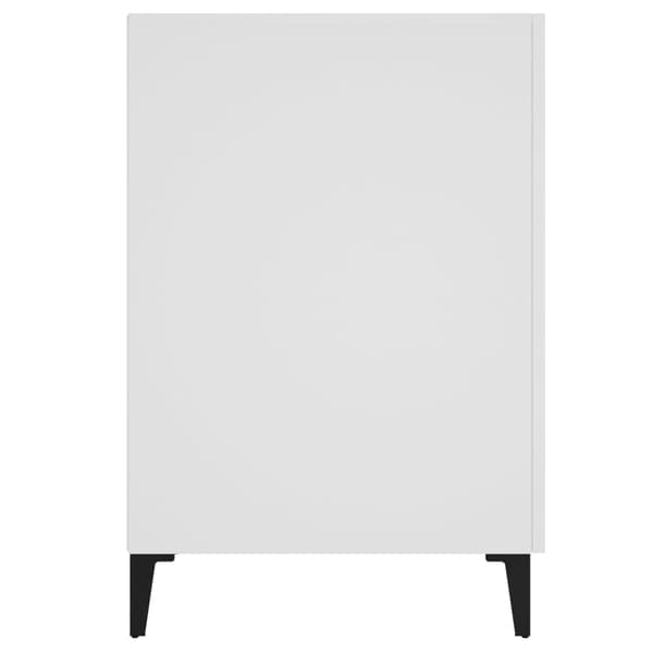 Skrivbord vit 140x50x75 cm konstruerat trä