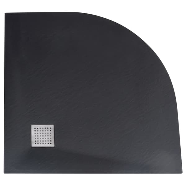 Duschkar SMC svart 90x90 cm