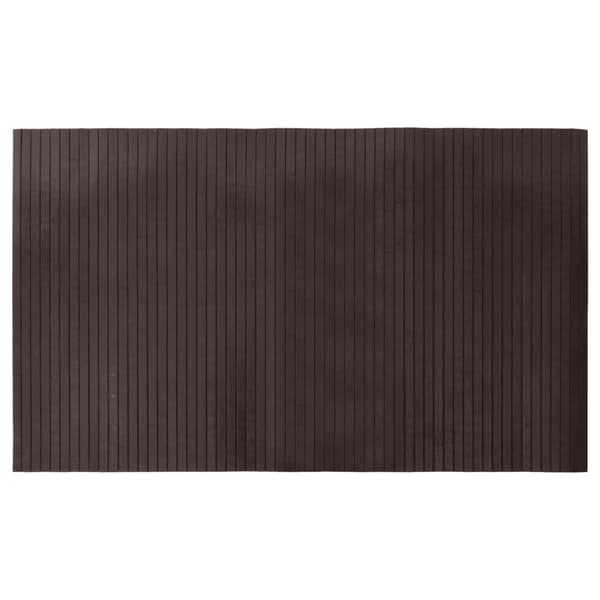 Matta rektangulär mörkbrun 60x100 cm bambu