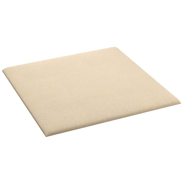 Väggsänggavel 12 pcs Kräm 30 x 30 cm tyg