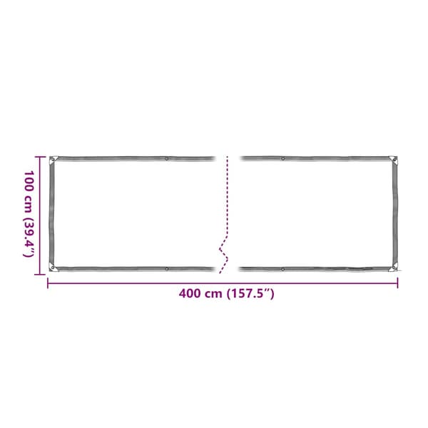 Växtskydd med öljetter 1x4 m polyeten