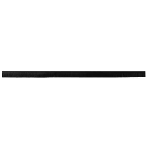 Självhäftande dörrborstlist 6 pcs Svart 100 cm