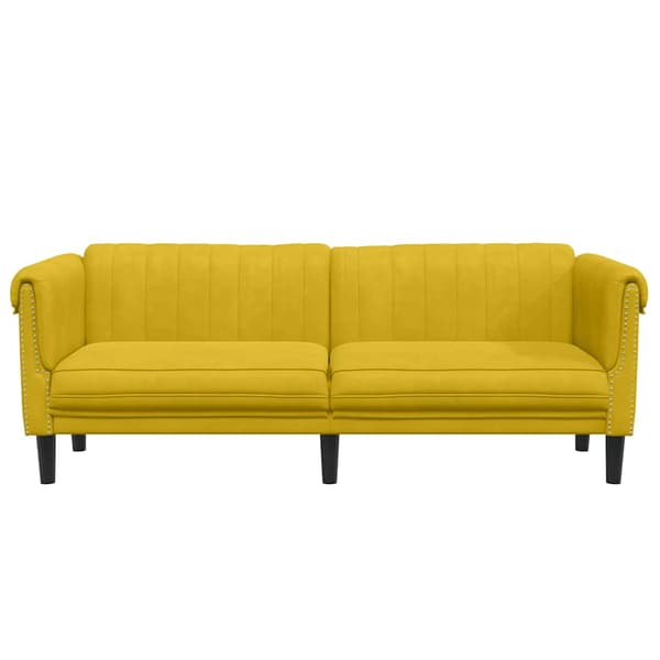 Soffa 3-sits gul sammet