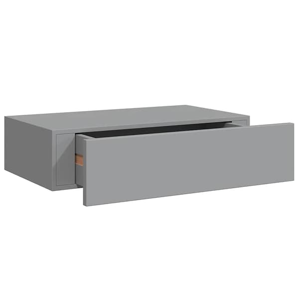 Väggmonterad låda svart 40x23,5x10 cm MDF