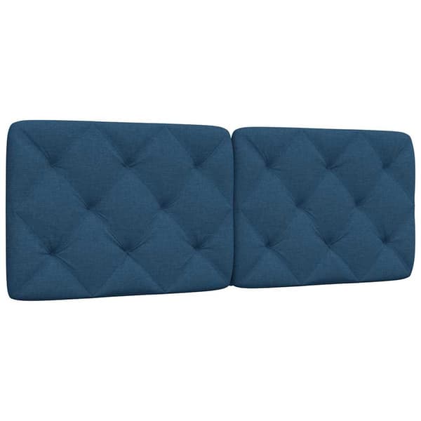 Headboard Cushion Blue 140 cm Fabric