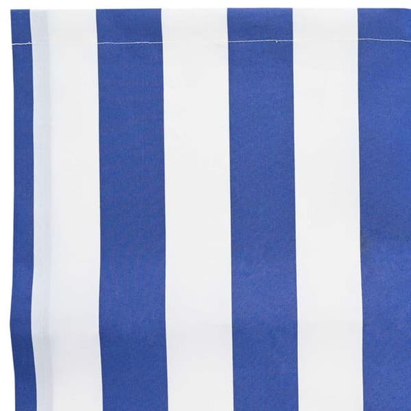Markisväv Blå och Vit 235 x 195 cm Polyester