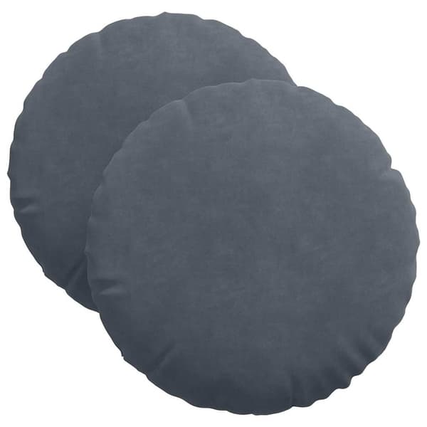 Sittkuddar 2 pcs Mörkgrå Ø 40 x 13 cm Sammet