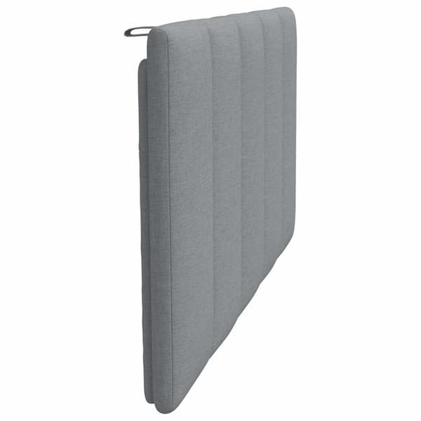 Headboard Cushion "Hanko" Light Grey 100 cm Fabric