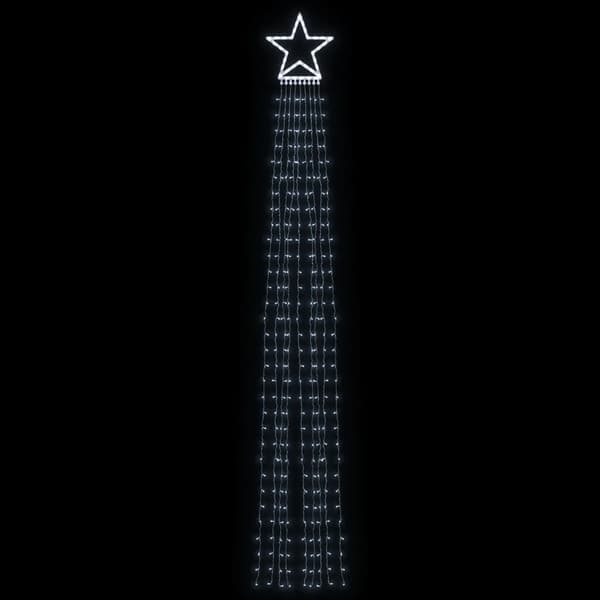 Julgransbelysning 320 LED kallvit 375 cm