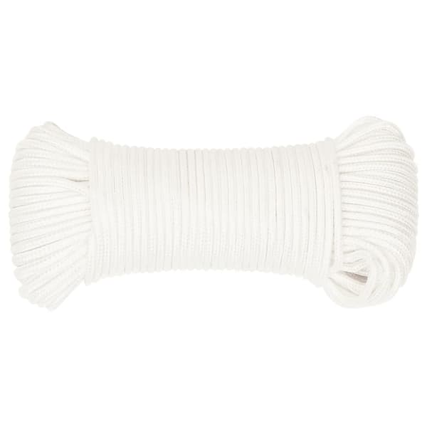 Båtlina helvit 4 mm 25 m polypropylen