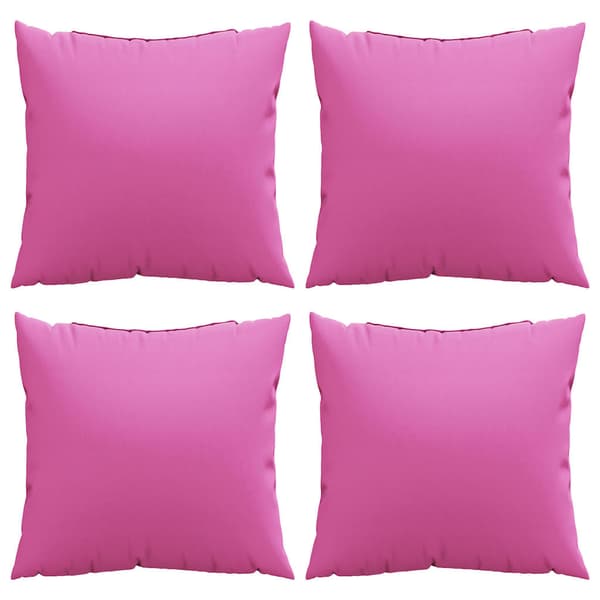 Spridda Kuddar Enfärgad 4 pcs Rosa 60 x 60 cm Polyester Tyg