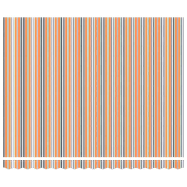 Markisram Blå och Orange 400 × 300 cm