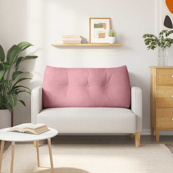 Ryggkudde Rosa 100 x 24 x 50 cm Sammet