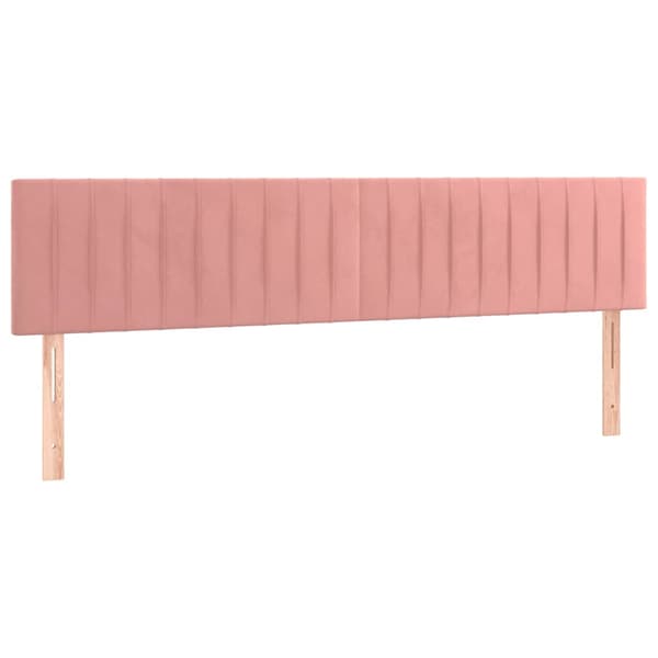 Ramsäng med madrass rosa 120x190 cm sammet
