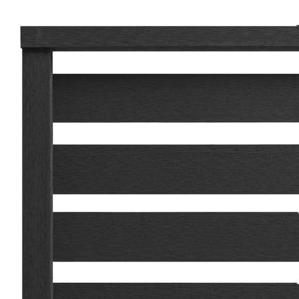 Staketpanel WPC 180x180 cm svart