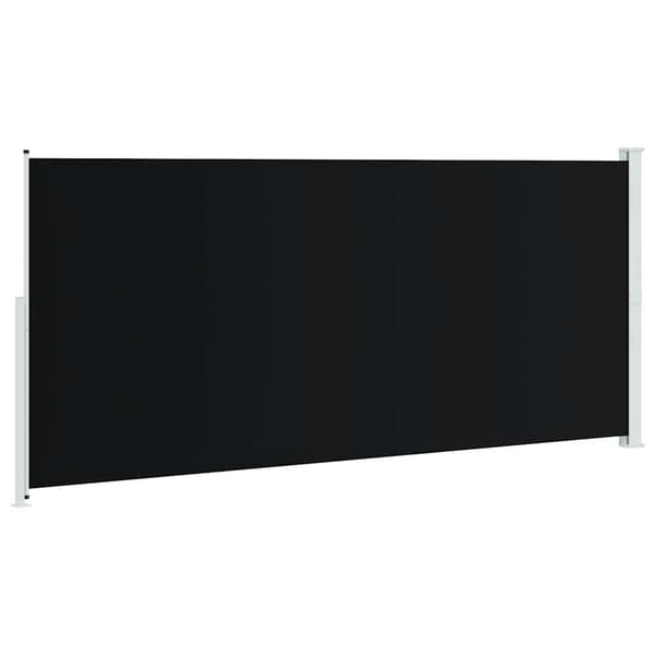 Infällbar sidomarkis 220x500 cm svart