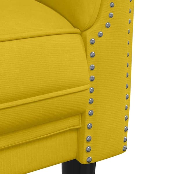 Soffa 3-sits gul sammet
