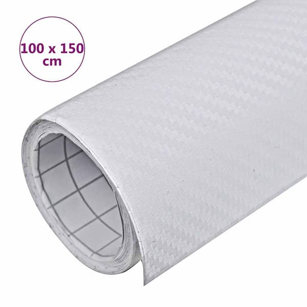 Bilfoliering 3D vit 100x150 cm