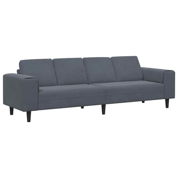 Vardagsrumsoffa Mörkgrå 250 x 77 x 76 cm