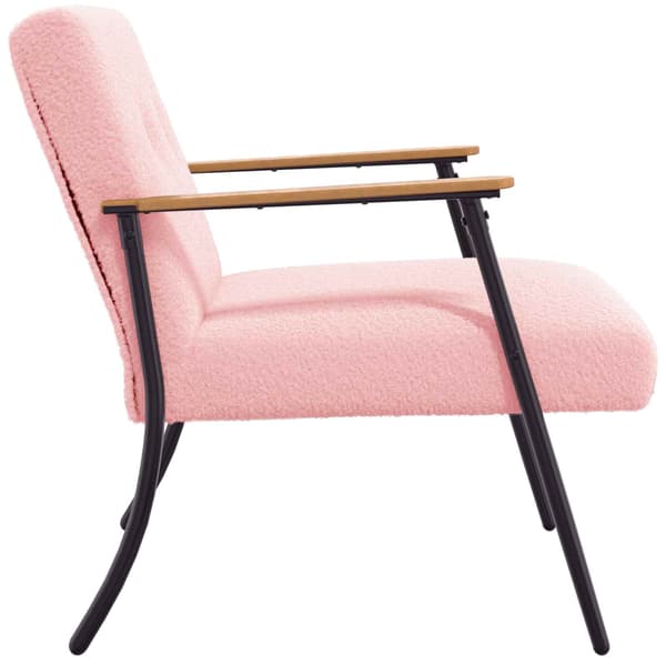 fåtölj Rosa Krälsig Ull-liknande Tyg